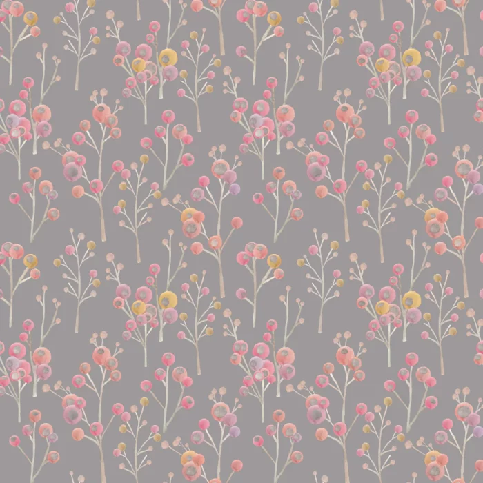 Ichiyo Blossom Fabric - Mulberry swatch
