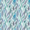 blue botanical cotton fabric from Voyage Maison