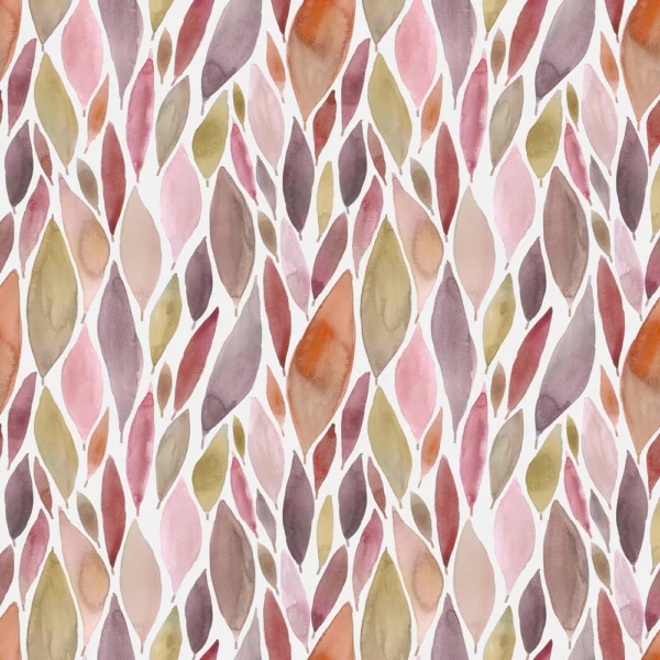 multicolour botanical cotton fabric from Voyage Maison