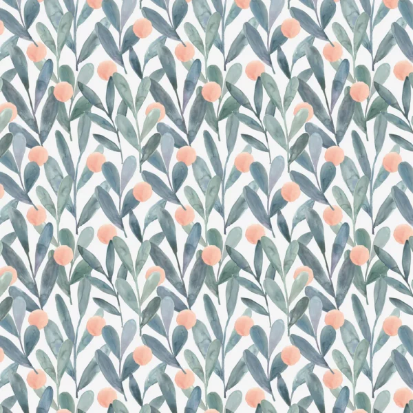 Enso Fabric - Mineral by green botanical cotton fabric from Voyage Maison