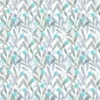 blue botanical cotton fabric from Voyage Maison
