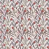 black-grey botanical cotton fabric from Voyage Maison