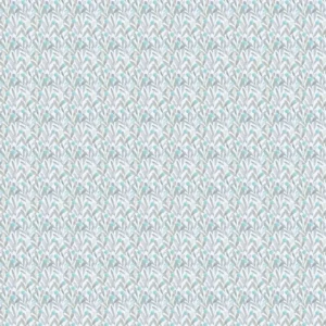 blue botanical cotton fabric from Voyage Maison