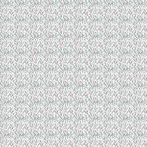 black-grey botanical cotton fabric from Voyage Maison