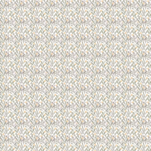 Katsura Fabric - Amber by green botanical cotton fabric from Voyage Maison