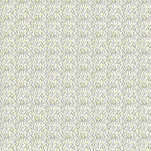 black-grey botanical cotton fabric from Voyage Maison