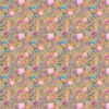 blue botanical cotton fabric from Voyage Maison