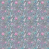 blue botanical cotton fabric from Voyage Maison