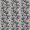 blue botanical cotton fabric from Voyage Maison