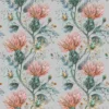 blue botanical cotton fabric from Voyage Maison