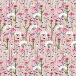 multicolour botanical printed fabric from Voyage Maison