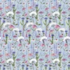 blue botanical printed fabric from Voyage Maison