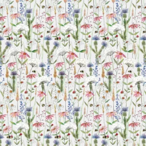 blue botanical printed fabric from Voyage Maison