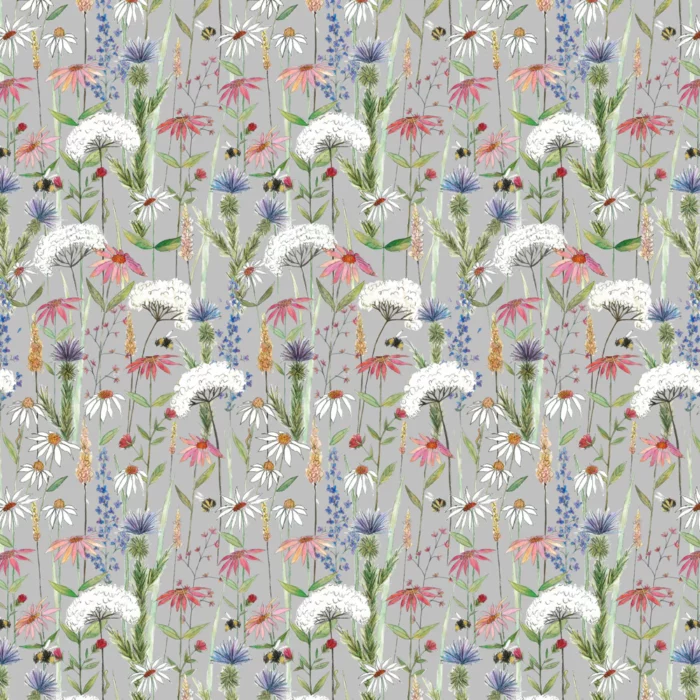 Hermione Fabric - Silver swatch