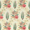 green botanical cotton fabric from Zoffany