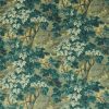 green botanical velvet-chenille fabric from Zoffany