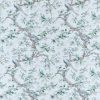 white animal linen fabric from Zoffany