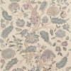 blue botanical woven fabric from Zoffany