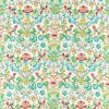 green animal linen fabric from Zoffany
