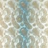 neutral botanical silk-satin fabric from Zoffany