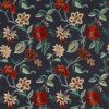 multicolour botanical embroideried fabric from Zoffany