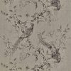black-grey animal linen fabric from Zoffany