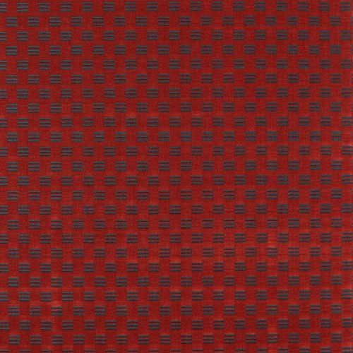 Mustak Fabric - Cochineal by red geometric velvet-chenille fabric from Zoffany