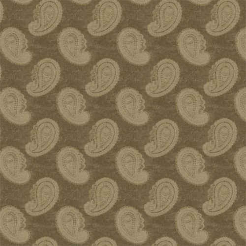 Orissa Velvet Fabric - Old Gold by brown contemporary velvet-chenille fabric from Zoffany