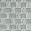black-grey botanical embroideried fabric from Zoffany