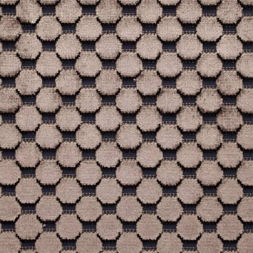 Tespi Spot Fabric - Indigo / Taupe by Tespi Spot Fabric - Indigo / Taupe from