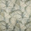 black-grey botanical velvet-chenille fabric from Zoffany