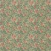 green botanical cotton fabric from William Morris & Co