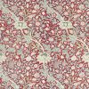 red botanical printed fabric from William Morris & Co