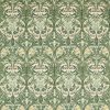green botanical woven fabric from William Morris & Co