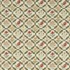 green botanical embroideried fabric from William Morris & Co