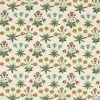 multicolour botanical embroideried fabric from William Morris & Co
