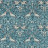 blue botanical woolen fabric from William Morris & Co