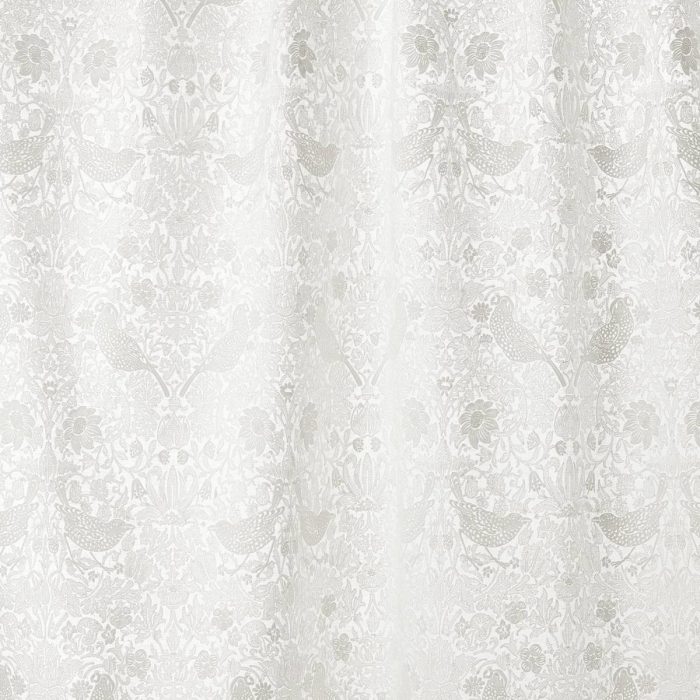 Pure Strawberry Thief Embroidery Fabric - Paper White swatch