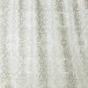 black-grey botanical embroideried fabric from William Morris & Co