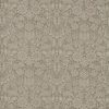 black-grey botanical linen fabric from William Morris & Co