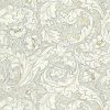 black-grey botanical linen fabric from William Morris & Co