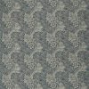 black-grey botanical linen fabric from William Morris & Co