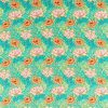 green contemporary linen fabric from William Morris & Co
