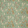 green botanical velvet-chenille fabric from William Morris & Co
