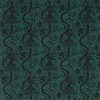 black-grey botanical velvet-chenille fabric from William Morris & Co