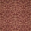 red botanical velvet-chenille fabric from William Morris & Co