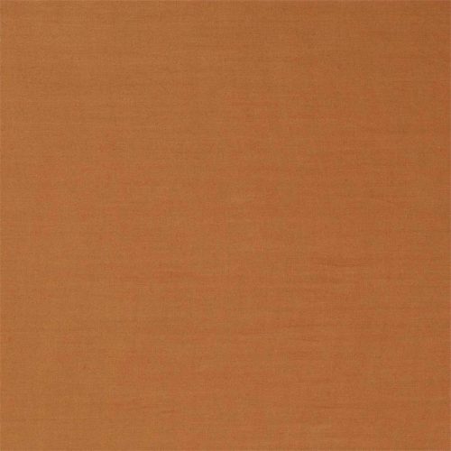 Ruskin Fabric - Brick by orange plain linen fabric from William Morris & Co