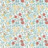 blue botanical cotton fabric from William Morris & Co