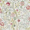 multicolour botanical linen fabric from William Morris & Co