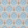blue botanical embroideried fabric from William Morris & Co